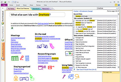 Иллюстрация: Microsoft Office OneNote Home and Student 2010