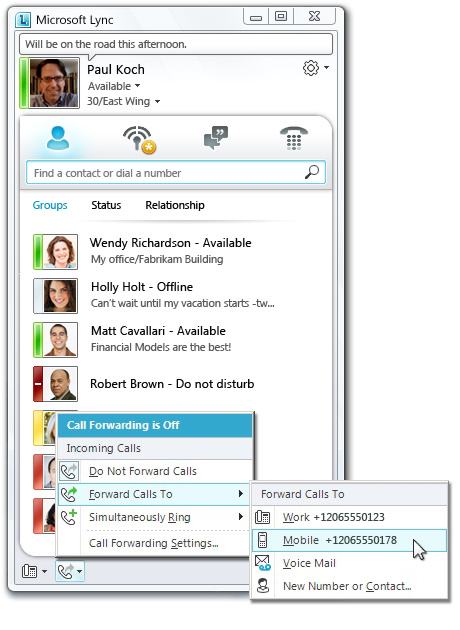 Иллюстрация: Microsoft Lync Server Standard 2010