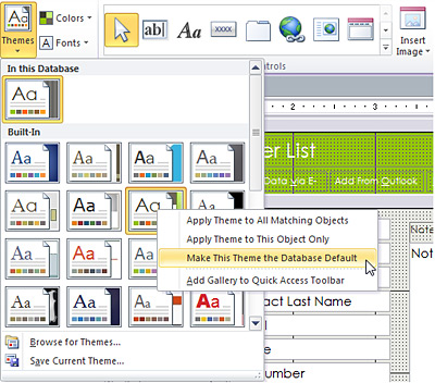 Иллюстрация: Microsoft Office Access 2010